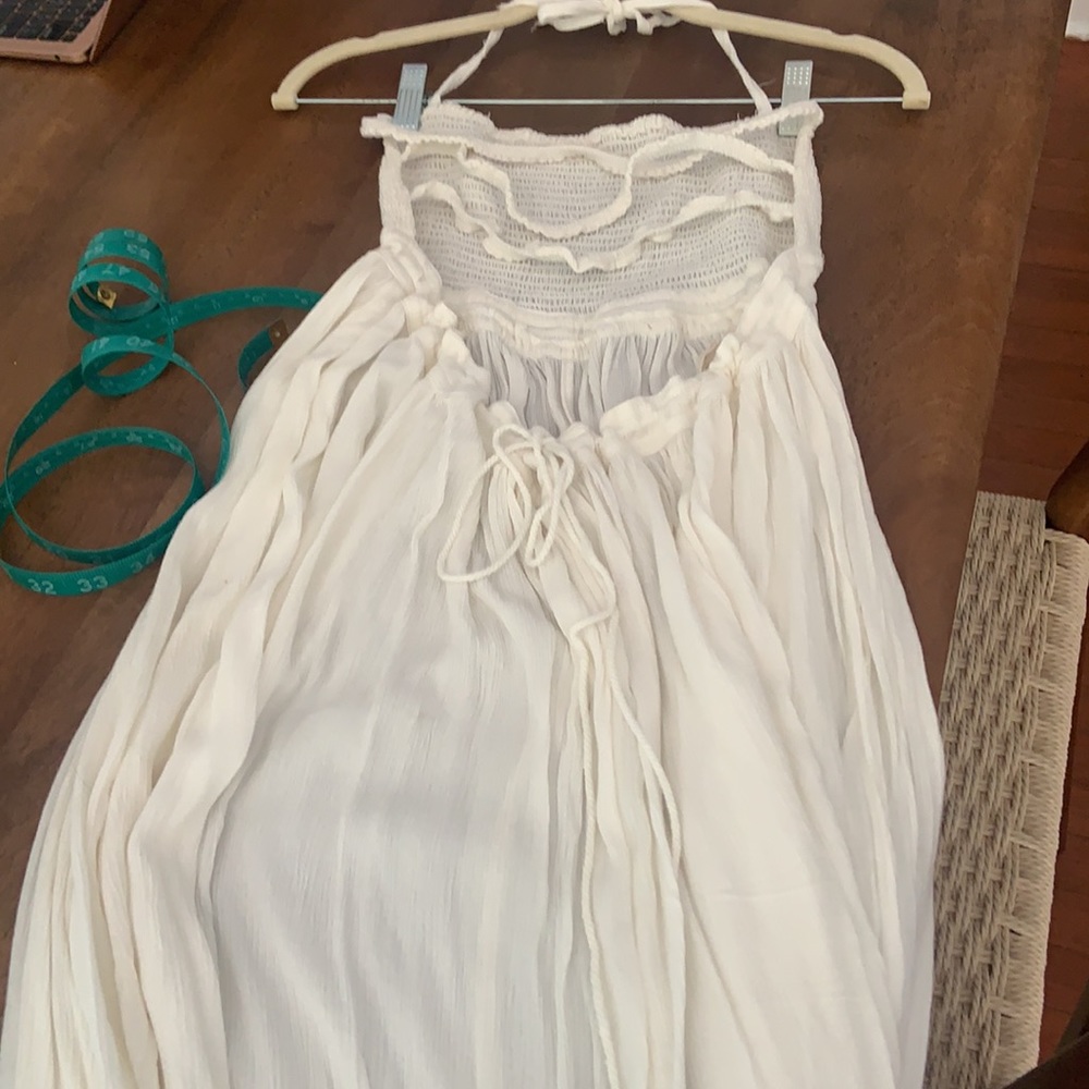 Free People White Strappy Back Maxi Dress - Picture 14 of 15